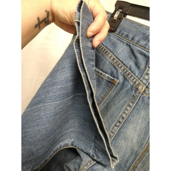 Y2k Vtg Womens Old Navy Flare Jeans Lowrise Regular Inseam 10" Bellbottom Sz 8 - Picture 9 of 12